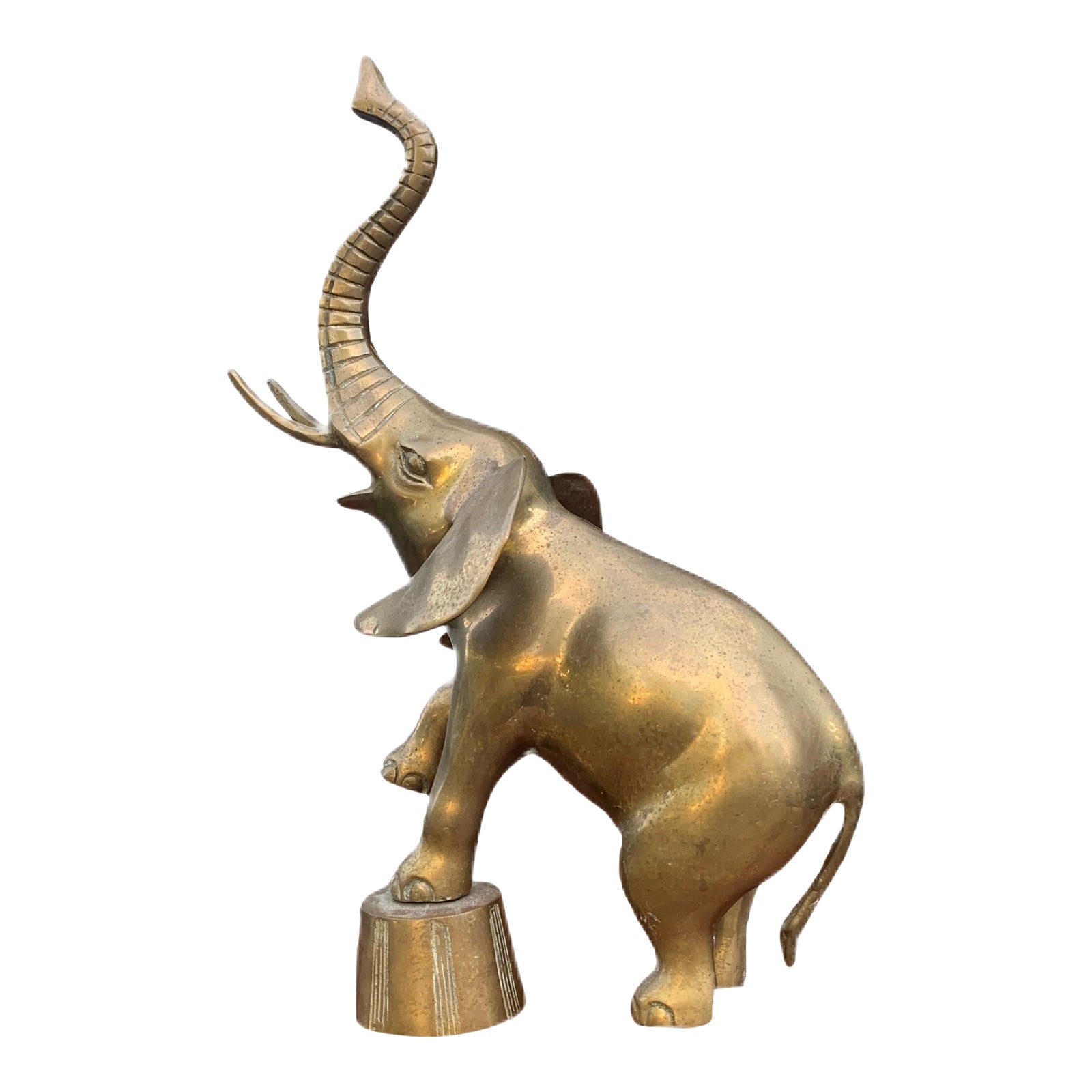 brass elephant 真鍮製 ゾウ 象 縦 63cm 横幅 56cm 国内即発送