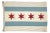 Sewn Linen Flag of Chicago, Vintage Style, New For Sale