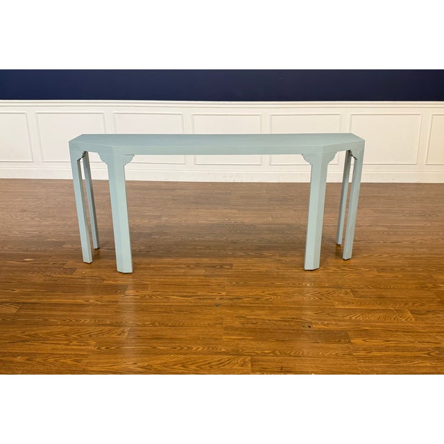 2020s Contemporary Light Blue Console Table by Highland House For Sale - Image 5 of 13
