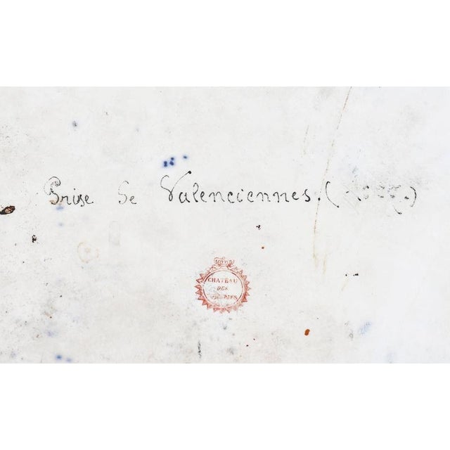 Antique French Valenciennes Tray in Porcelain by A. Moreaux, Late 19th Century For Sale - Image 11 of 15
