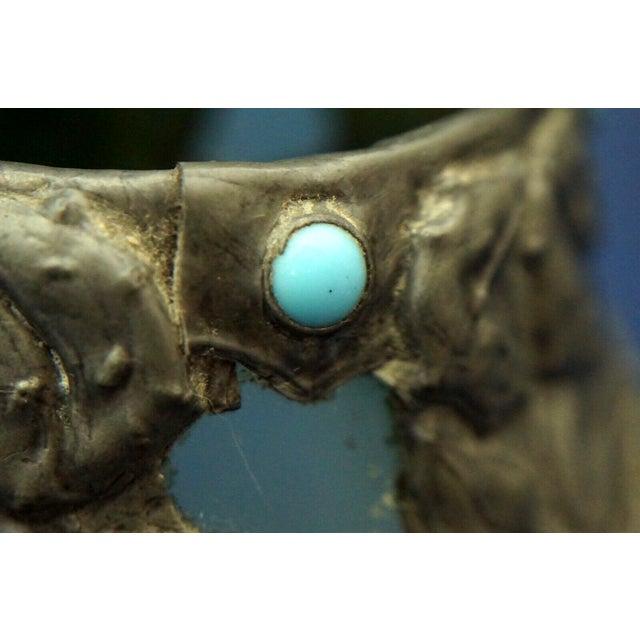 Antique Acid-Etched Opaque Green Glass Vase from Loetz, Austria, 1890s For Sale - Image 16 of 18