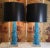 Pair of One of a Kind Turquoise Stone Lamps For Sale - Image 10 of 11