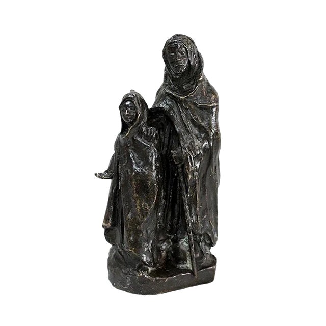 B. Girardet, Bronze, The Child and the Blind For Sale