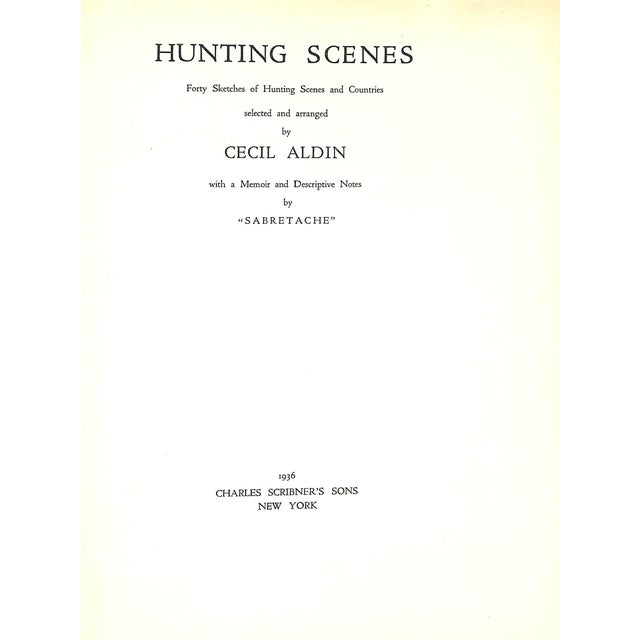 ALDIN, Cecil w/ a Memoir and Descriptive Notes by "Sabretache" [83] pp. Charles Scribner's Sons 1936 12 1/2" x 10 1/8"