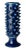 Vinci Pine Cone Blue Ceramic Vase For Sale
