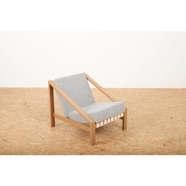 Armchair in Painted Wood with Webbing Upholstery by Benedikt Rohner for Oswald, 1958 For Sale - Image 14 of 14