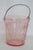 Early 20th Century Fostoria Versailles Pink Depression Glass Ice Bucket With Metal Handle 4503b For Sale - Image 9 of 16
