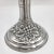 Vintage Portuguese Pewter Candlestick Holders by J. Dores – Raised Grape & Leaf Relief, a Pair For Sale In West Palm - Image 6 of 10