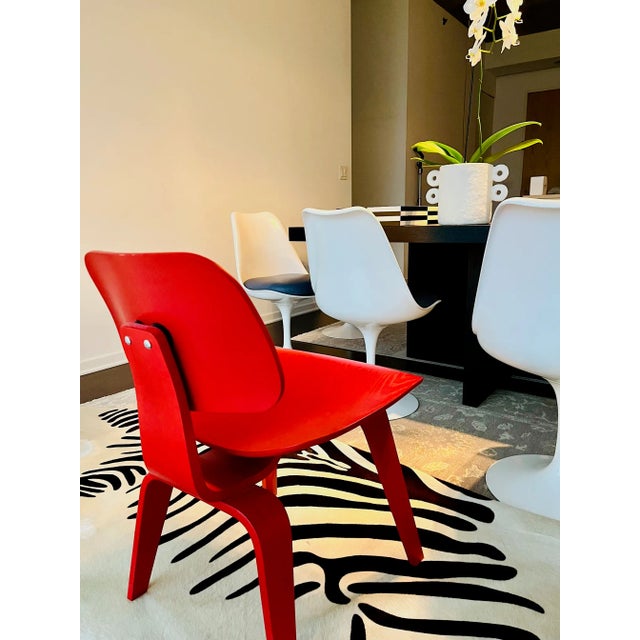 Mid-Century Modern Vintage Eames Molded Plywood Dining Chairs, Dcw, Set of 2, Charles & Ray Eames, 2006, Pre-Catalyzed Lacquer For Sale - Image 3 of 12