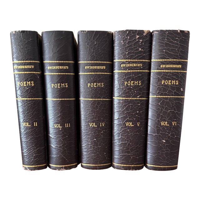 The Poems of Algernon Charles Swinburne, Volume Ii-Vi, 1904 For Sale