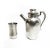 Mid-Century Modern 1940's Pewter by Mulholland Rare World War II Era Pitcher Set - 9 Pieces For Sale - Image 3 of 5