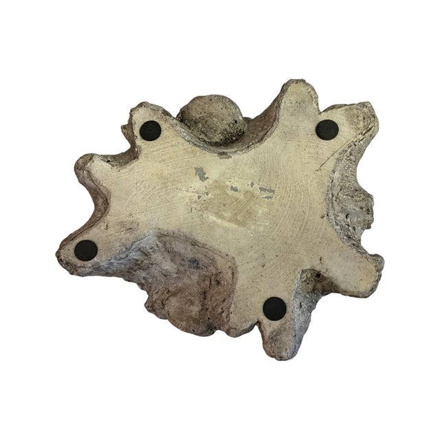 Small Faux Bois Cement Planter For Sale In Austin - Image 6 of 6