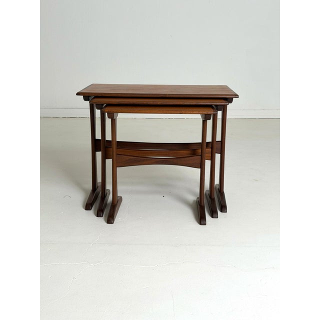 Nesting Tables in Teak, 1960s, Set of 3 For Sale - Image 4 of 11