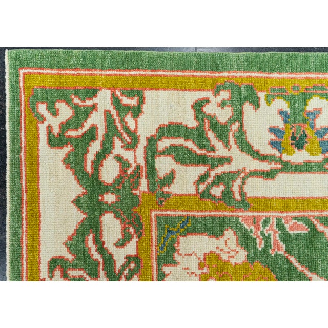 Turkish Oushak Rug 8'10" x 10' For Sale - Image 4 of 4