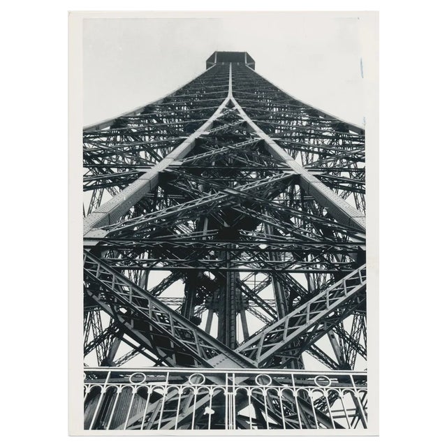 Eiffel Tower, France, 1950s, Black & White Photograph For Sale