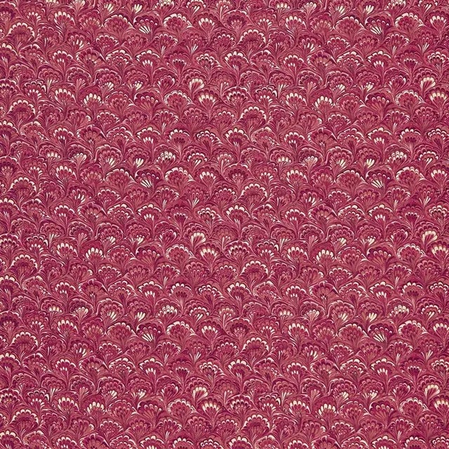 Sample- Schumacher Capulet Fabric in Carnelian For Sale