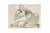 Modern Mino Maccari, Portrait of Minister Scelba, Mixed Media, 1954 For Sale - Image 3 of 3