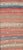 Multicolor Striped Vintage Turkish Kilim Runner With Coral Blue Tones For Sale - Image 9 of 11