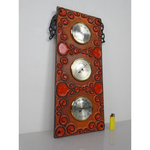 Glass Ceramic Wall Weather Station, Germany, 1970s For Sale - Image 7 of 18
