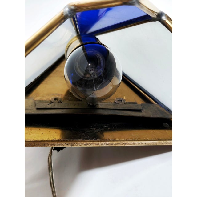 Vintage Spanish Glass Wall Sconce, 1950s For Sale - Image 12 of 13