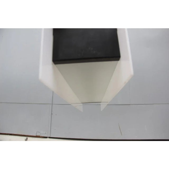 Mid-Century Acrylic Glass &amp; Brass Pendant, 1950s For Sale - Image 13 of 15