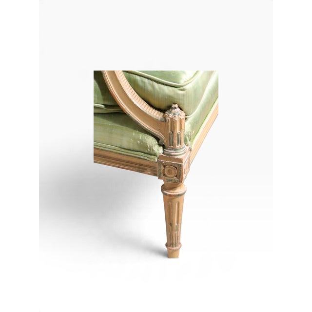 Vintage French Style Caned Back Settee For Sale - Image 15 of 15