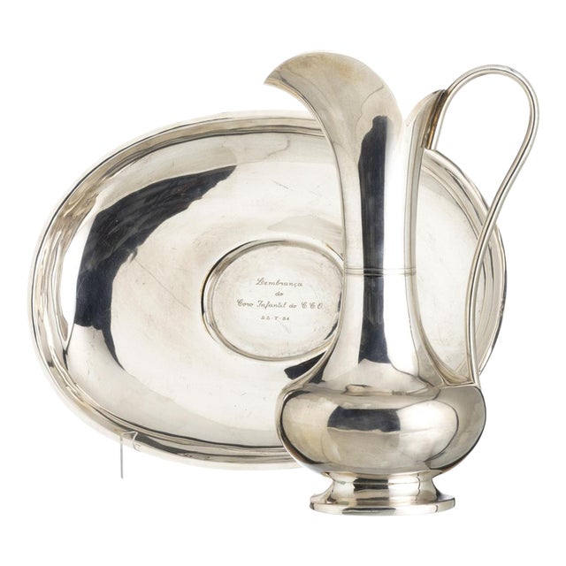 Silver-Plated Bath Gomil and Lavender from Topaz, Set of 2 For Sale