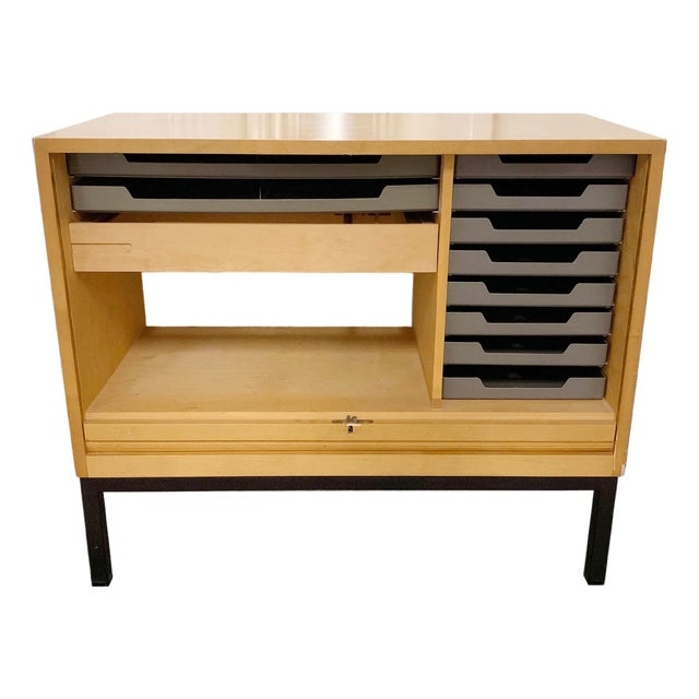 Architectural Mid Century Cabinet Drawers ASKO Finland / Aalto Florence Knoll For Sale