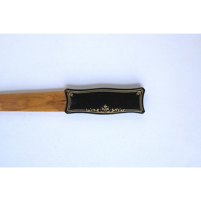 Italian Letter Opener Wood and Leather, Circa Mid-20th Century For Sale - Image 4 of 10
