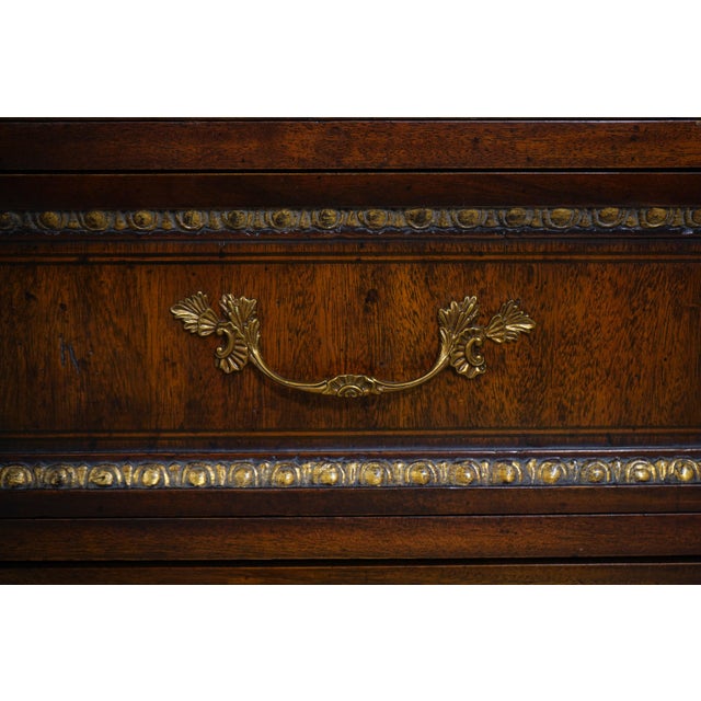 Maitland Smith Neoclassical Mahogany Credenza For Sale - Image 9 of 17