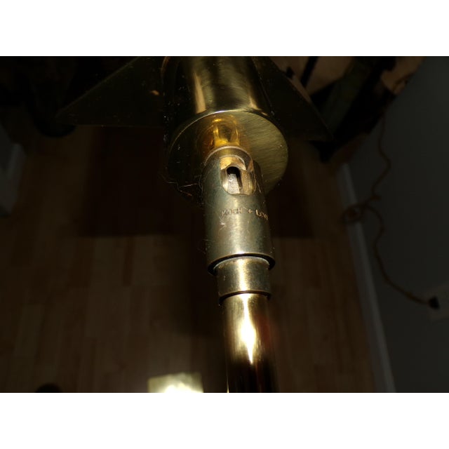 Vintage Mid Century Modern Koch & Lowy Directional Brass Articulating Floor Lamp For Sale - Image 15 of 16