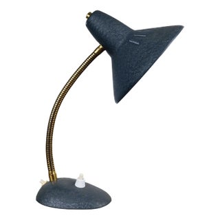 Vintage Desk Lamp in Black by Egon Hillebrand for Hillebrand Lighting, 1960s For Sale