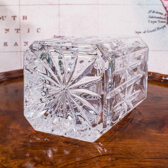 Vintage Scotch Decanter, English, Cut Glass, Whiskey, Bourbon, Spirits, c.1980 For Sale - Image 9 of 12