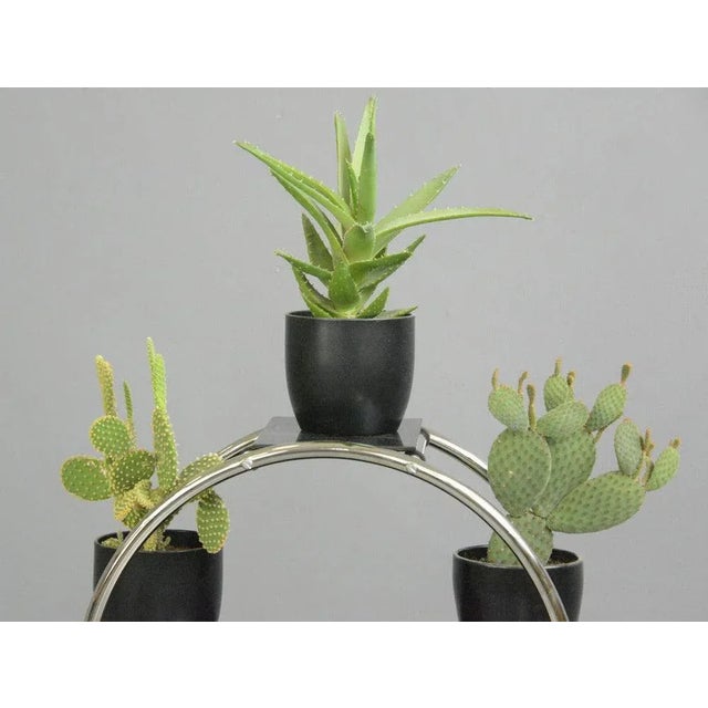 Metal Bauhaus Plant Stand by Emile Guyot for Thonet, 1930s For Sale - Image 7 of 10