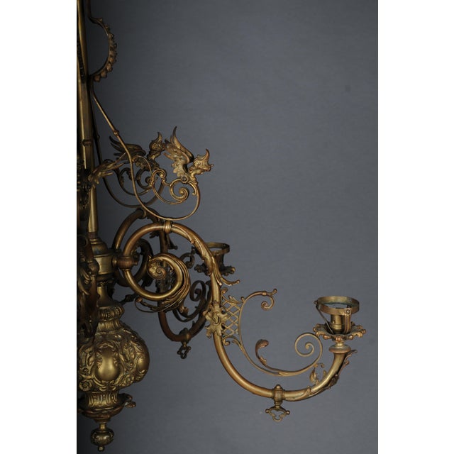 Antique Chandelier in Gilt Bronze, 1880s For Sale - Image 6 of 16