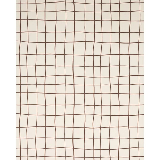 Charmingly wonky and drawn on a grand scale, Painterly Windowpane is as graphic and dramatic as a windowpane pattern can...