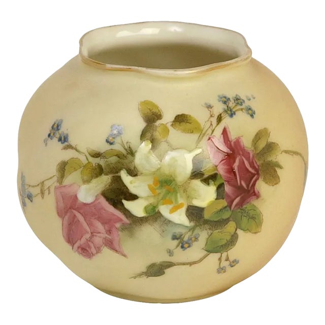 Worcester 19thC. Blush Ivory Cachepot, C.1905 For Sale