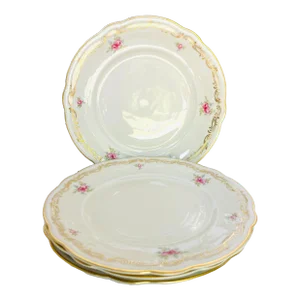 Vintage Hutschenreuther Abt Paul Müller Selb Germany Werdenfels Fine China Salad Plates Set of 4