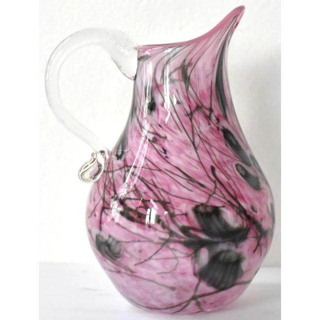 Mid-Century Millefiori Murano Art Glass Pitcher For Sale - Image 9 of 10