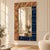 Wall Mirror with Dotted Brass and Blue Murano Glass from Justfurnituress SRL For Sale - Image 6 of 9