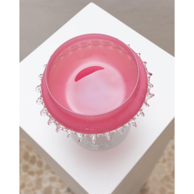 Pink Empoli Glass Bowl, Italy, 1960s For Sale - Image 9 of 12