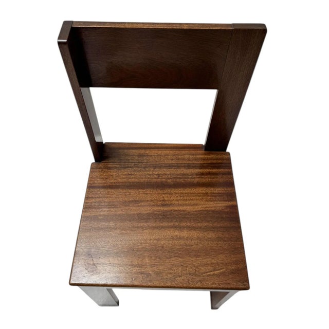 Art Deco Modernist Side Chair by J.A. Muntendam for L.O.V. Oosterbeek, 1920s For Sale - Image 9 of 13