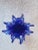 1970s French Cobalt Blue Vase With Handkerchief Detail For Sale - Image 4 of 13