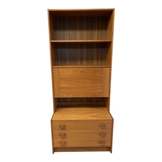 Vintage Domino Mobler Bookcase with Cabinet For Sale