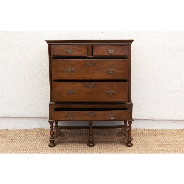 Wood 18th Century English Highboy Dresser For Sale - Image 7 of 11