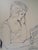 Max Papart, Woman Reading a Book, 1956, Ink Drawing For Sale - Image 6 of 6