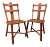 Primitive Cherrywood Side Chairs in the Manner of Jean Touret - a Pair For Sale