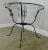 Vintage Black Scrolled Wrought Iron Round Glass Top Table For Sale - Image 12 of 13