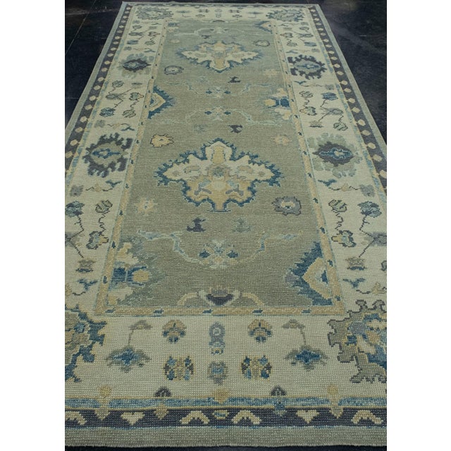 Turkish Oushak Rug 5'5" x 12'2" #18044 Explore a curated collection of hallway runners, wool rugs, and handmade...