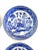 Antique Blue & White Willow Butter Pat Plates- Set of 6 For Sale - Image 4 of 7